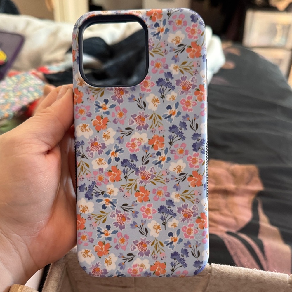 Floral Pattern Phone Case - Multicolor